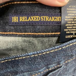 Lucky Brand 181 Relaxed Straight Leg Mens Jeans